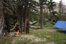 Camped at Trident Lake